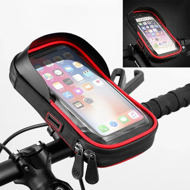Waterproof 360° Rotation Bicycle Motorcycle Front Frame Phone Holder Easy  Navigation Smartphone Bracket for All Phones