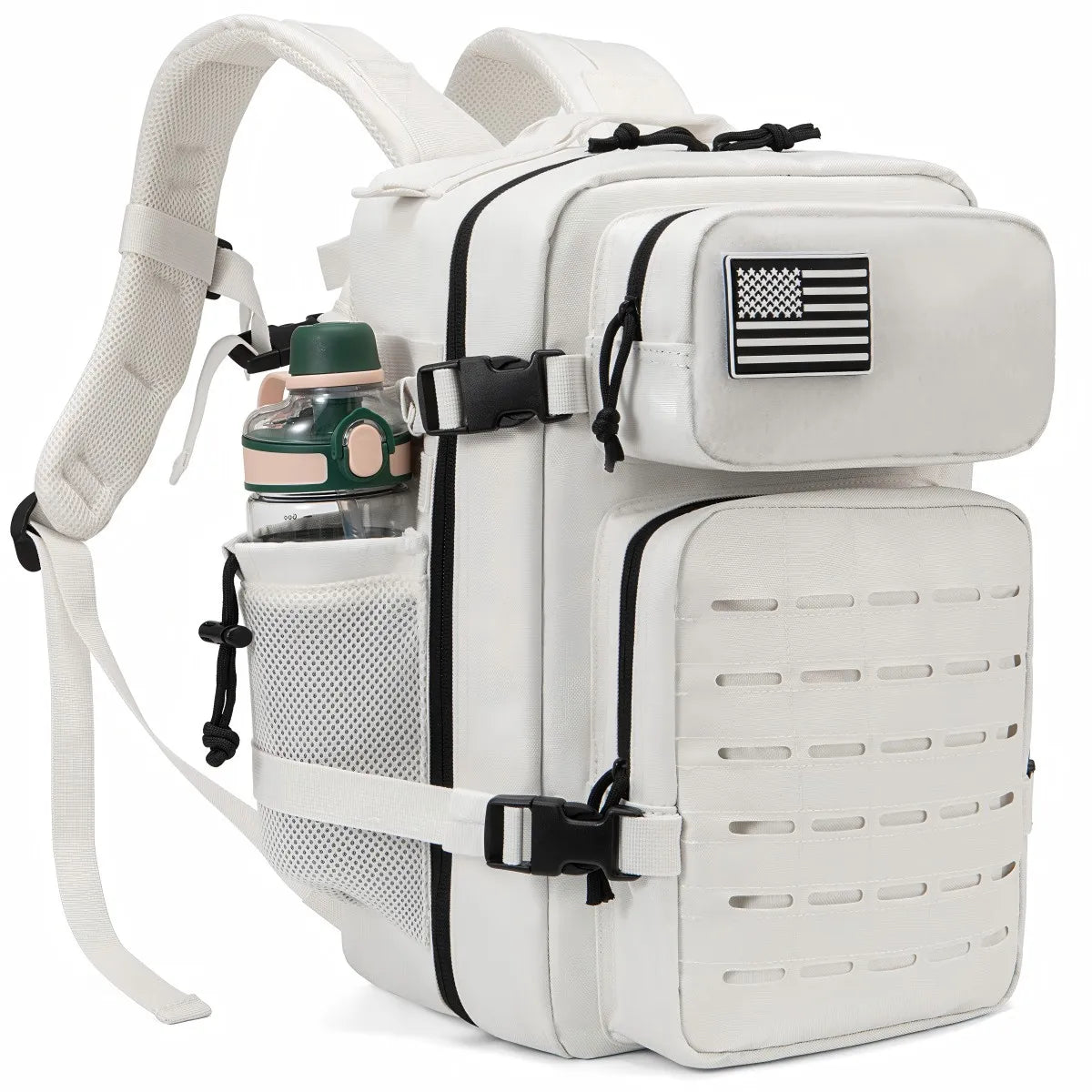 25L Tactical Backpack Outdoor Bag for Fitness MOLLE Backpack GYM for Women/Men EDC Hiking Survival Rucksack Witch Bottle Holder