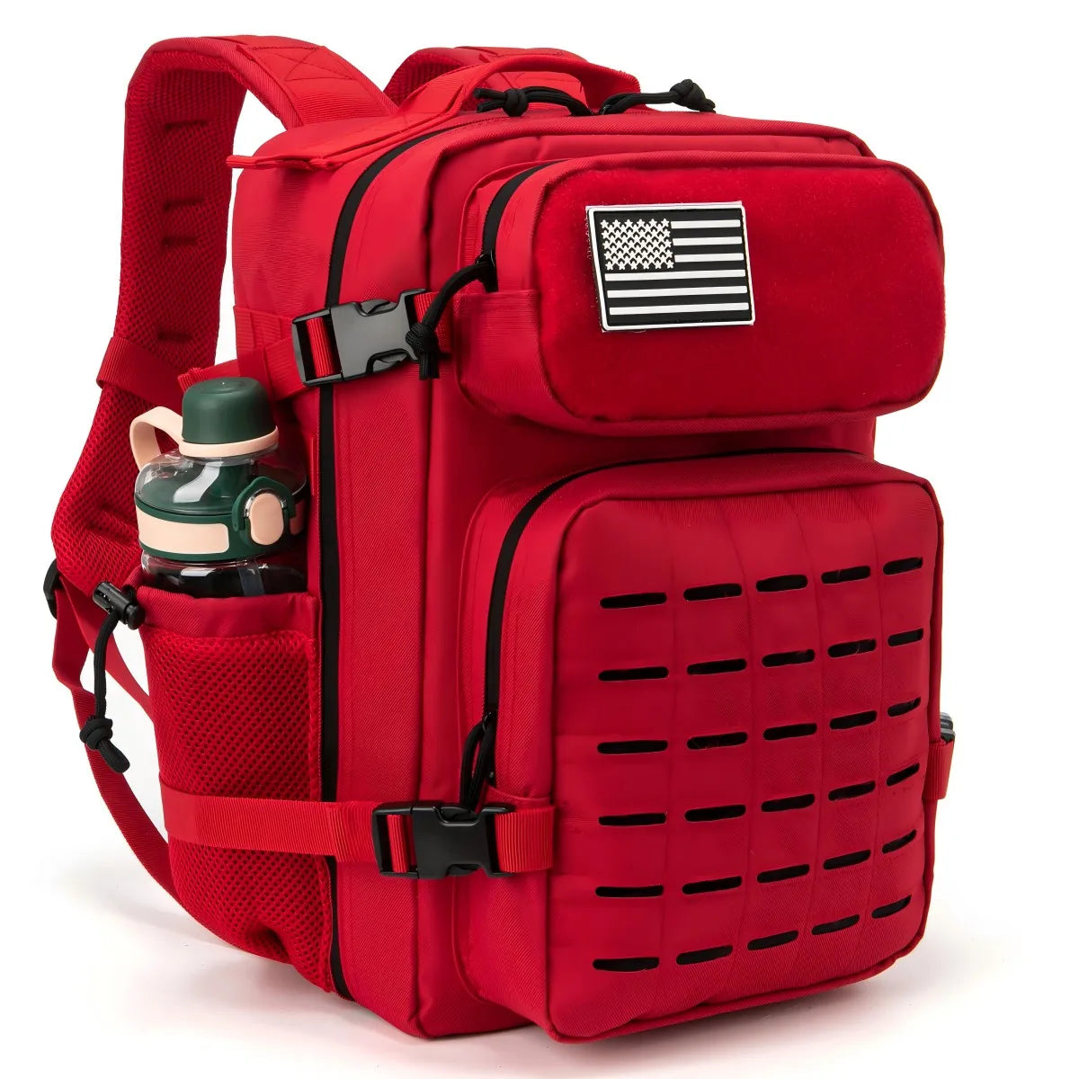 25L Tactical Backpack Outdoor Bag for Fitness MOLLE Backpack GYM for Women/Men EDC Hiking Survival Rucksack Witch Bottle Holder