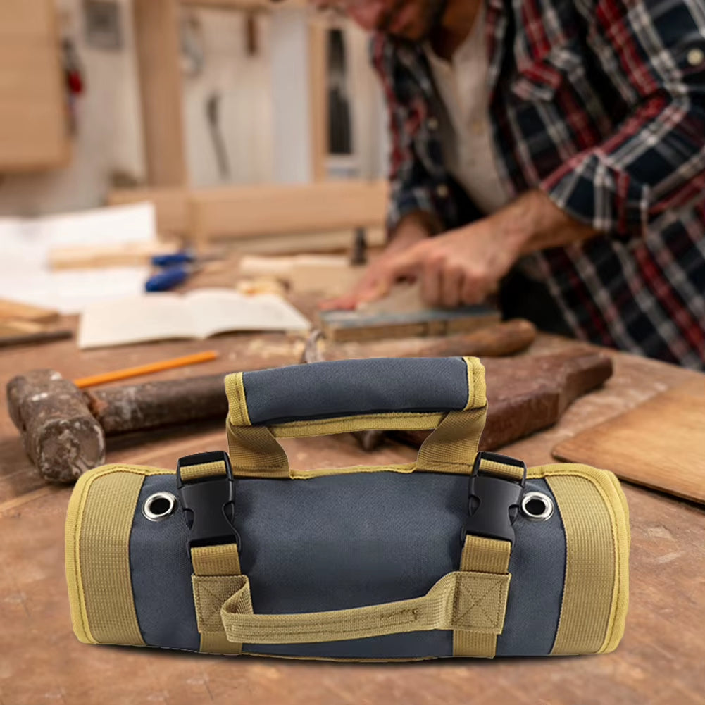Multi-Purpose Tool Bag Roll up Portable Electrician Bag Multi Pocket Storage Organizer for Mechanic/Motorcycle/Car Hardware Tool