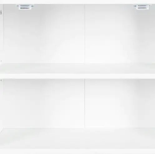 Kitchen Storage Cabinet With Adjustable Shelves, Racks And Doors, Freestanding Kitchen Hutch Cupboard, Buffet Sideboard For Living Room Or Dining Room, White