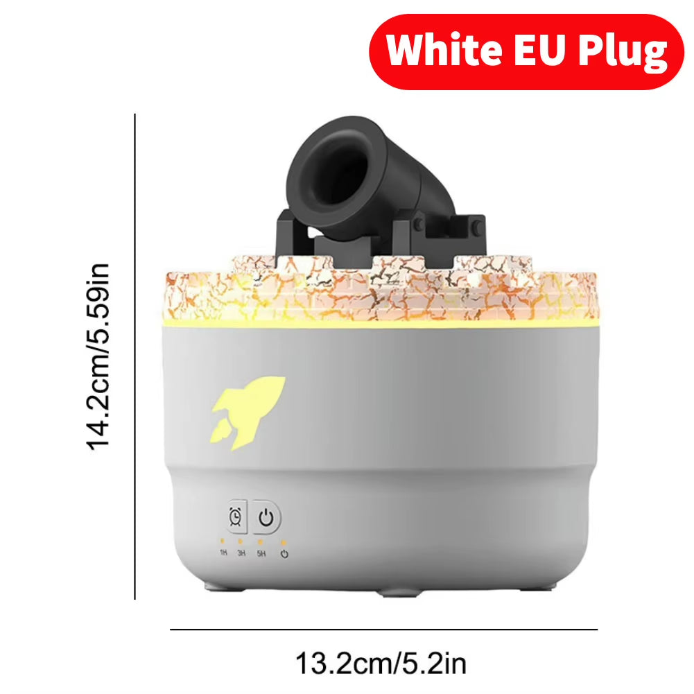 Volcanic Crack Light Cannons Humidifier Essential Oil Diffuser with Timer Cannon Blast Aroma Humidifier Aromatherapy Diffuser