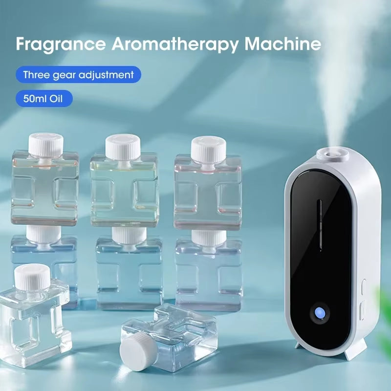 Wall Mounted Aroma Diffuser Smart Air Purifier 50Ml Essential Oil Fragrance Diffuser Ultrasonic Aromatherapy Diffuser Machine