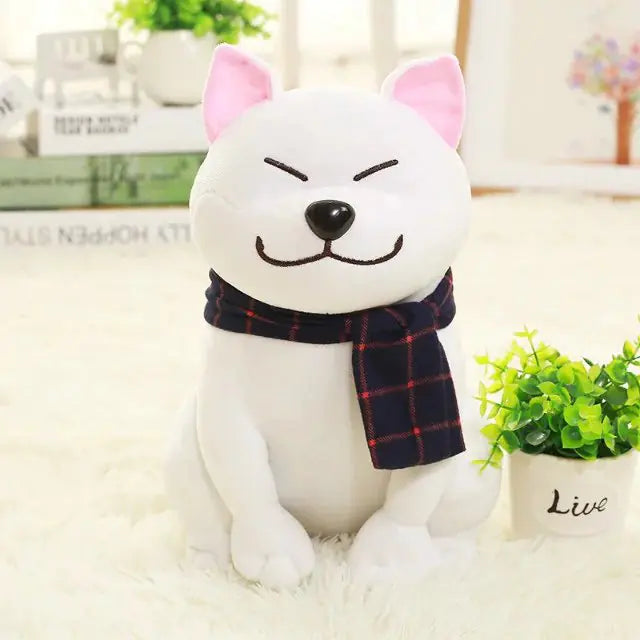 Shiba Inu Plush Toy with Scarf - Stuffed Toy